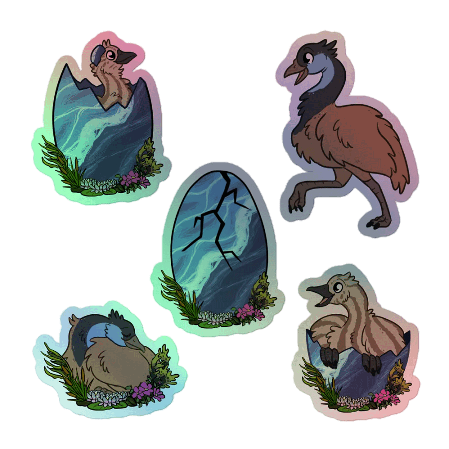 RAWR Tide Holographic Stickers product image (1)