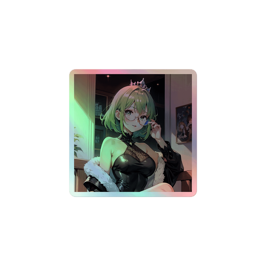 Green K Princess HOLOGRAPHIC" STICKERS product image (1)