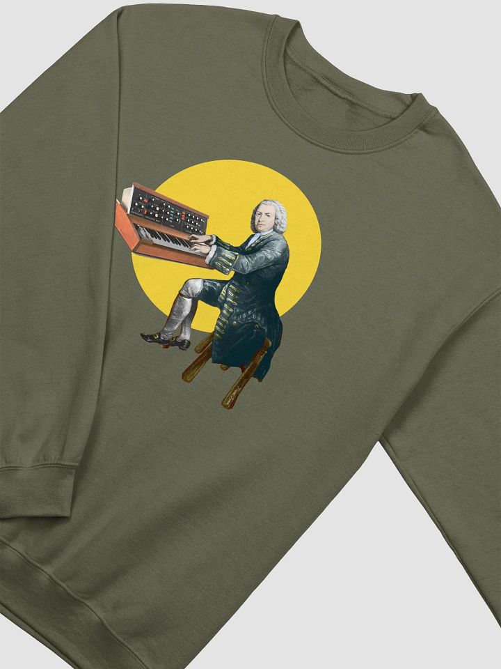 Prelude and Moogue by Frank Fonik (Minimoog), Techno EDM Classic Crewneck Sweatshirt product image (2)