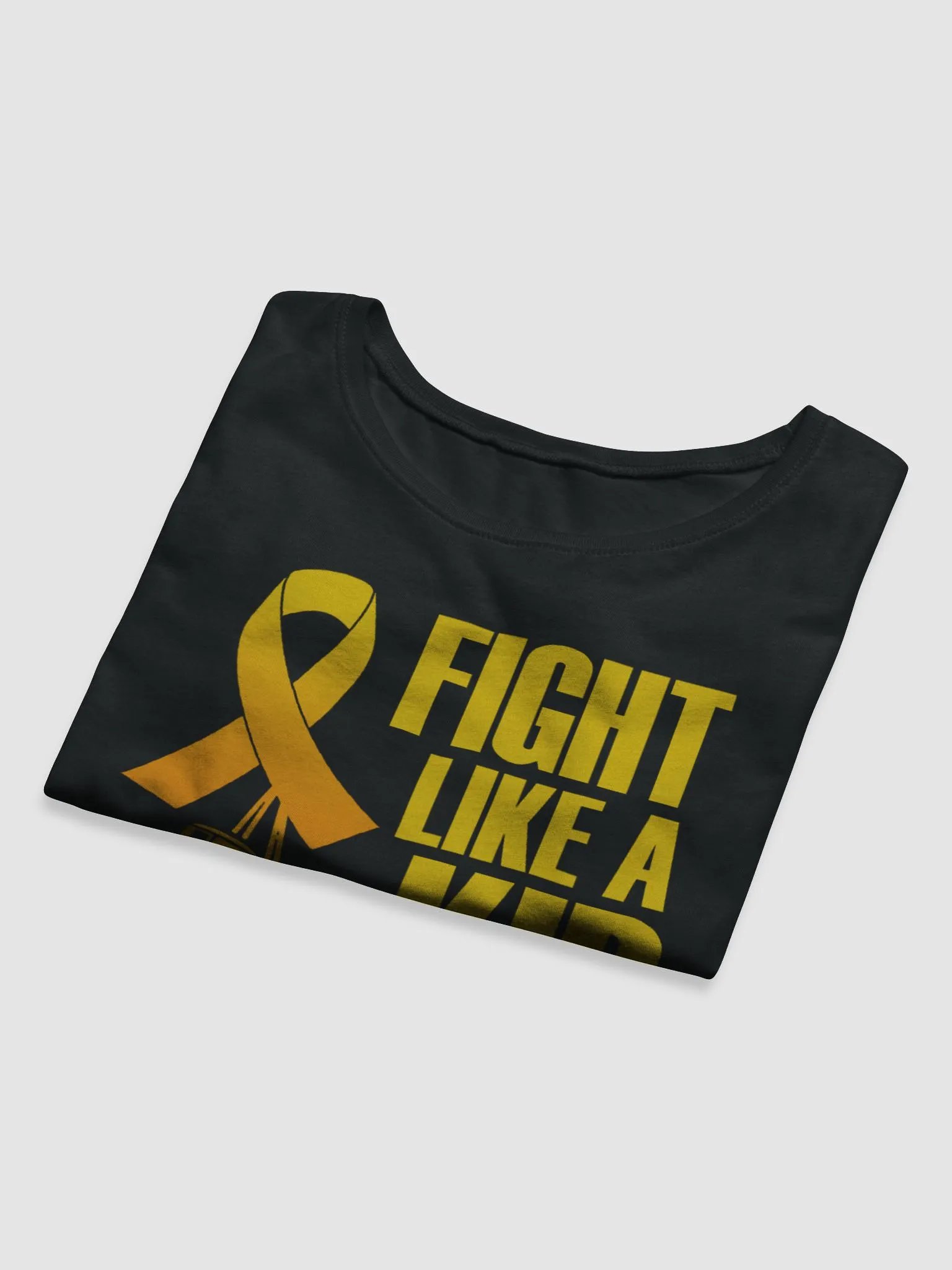 Fight Like A Kid Childhood cancer Awareness Crop T product image (8)