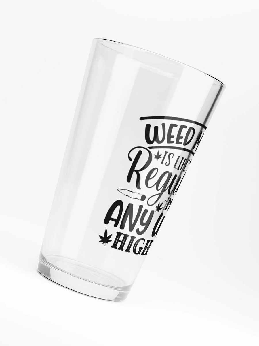 Weed Mom Is Life Regular Mom Any Way Higher - Shaker Pint Glass product image (6)