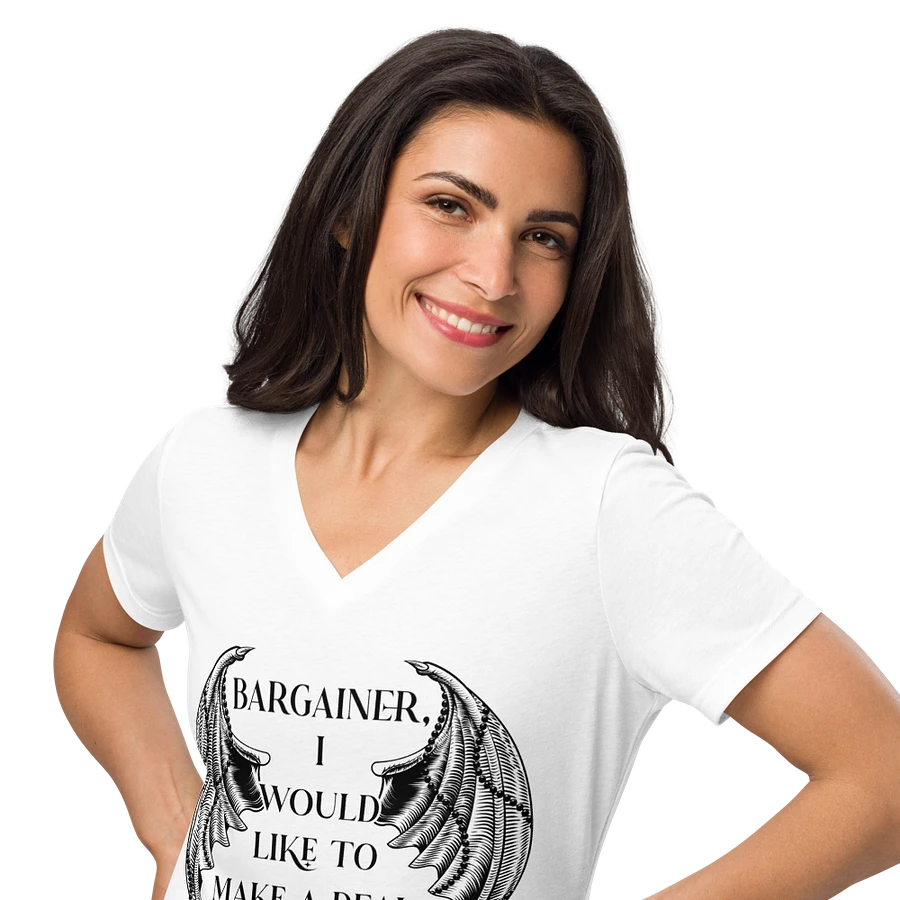 Bargainer Calling Card Bella+Canvas Women's Relaxed V-Neck T-Shirt product image (34)