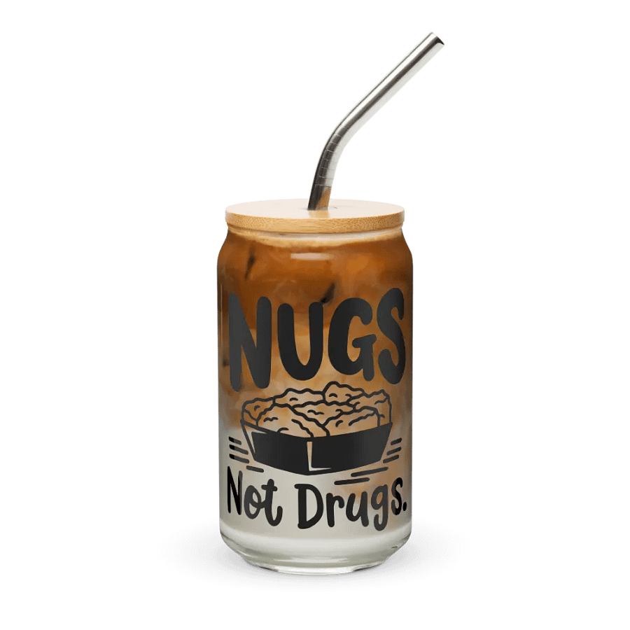 Nugs Not Drugs - Can-Shaped Glass product image (3)