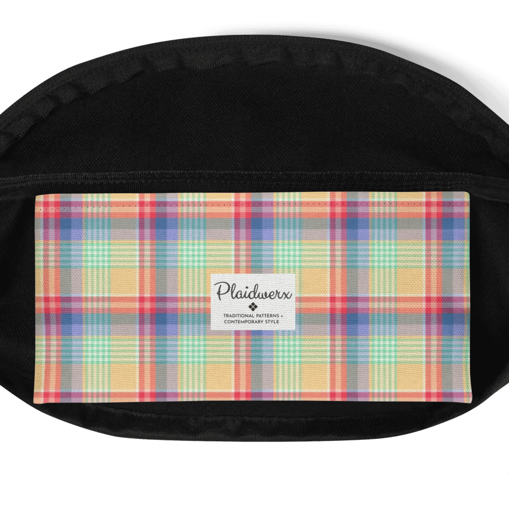 Bright Pastel Plaid Fanny Pack product image (6)