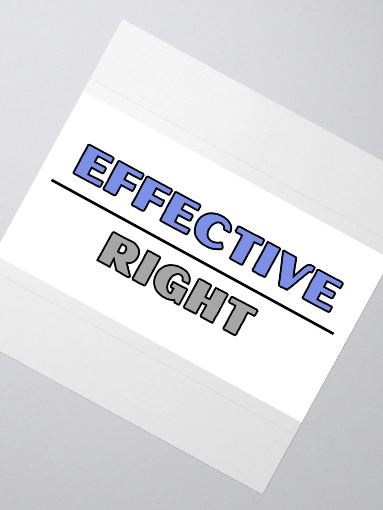 Effective Over Right Kiss Cut Stickers product image (5)