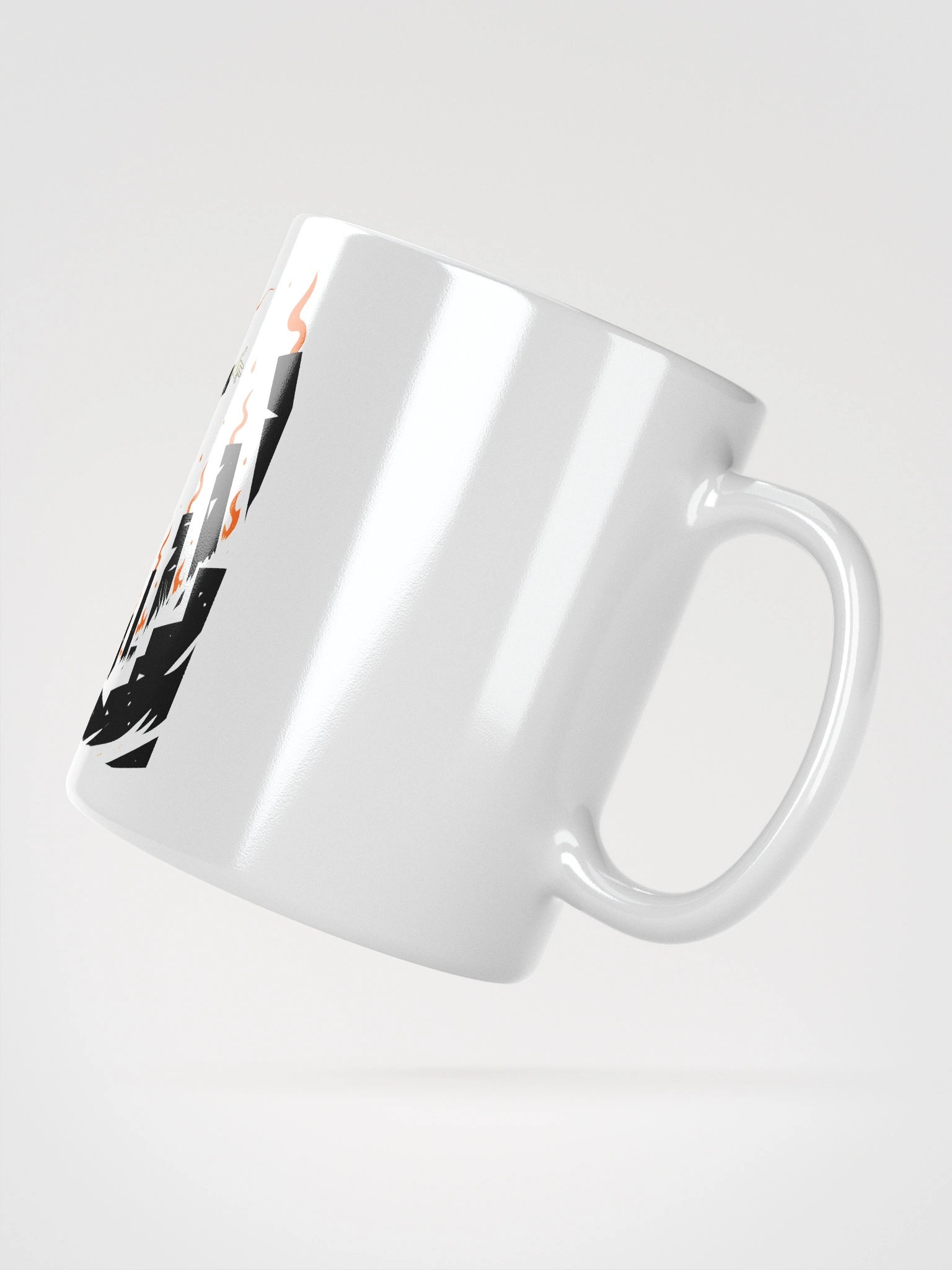 I Win Flame Art Print – Bold Triumphant Glossy Mug product image (3)