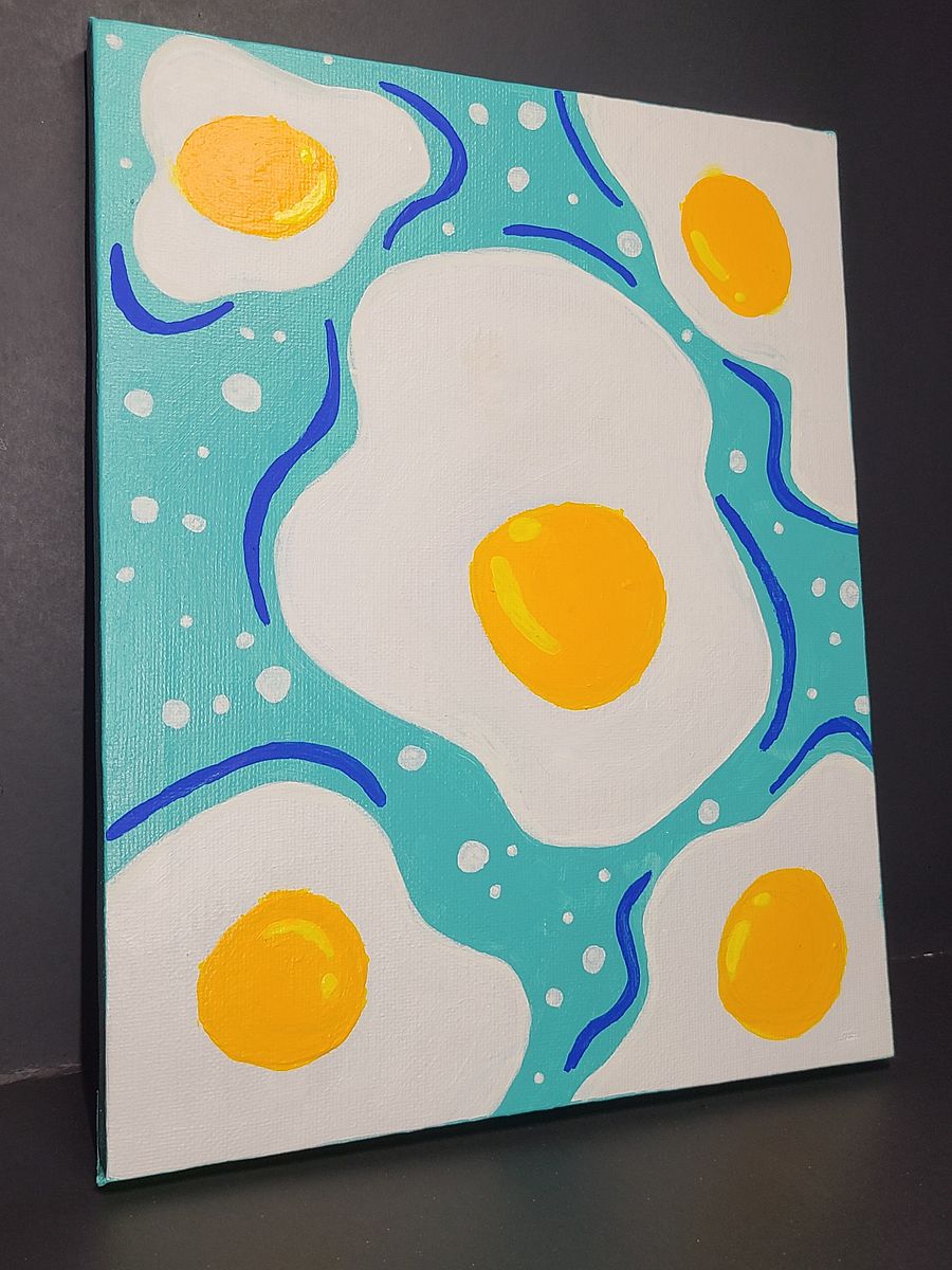 egg-cellent! 8x10 painting on canvas product image (4)