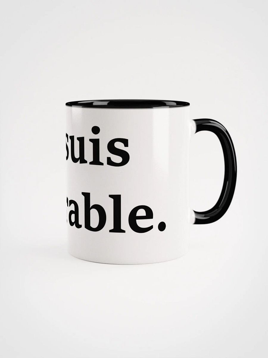 ''Tolérable'' Tasse en céramique avec couleur à l'intérieur product image (1)