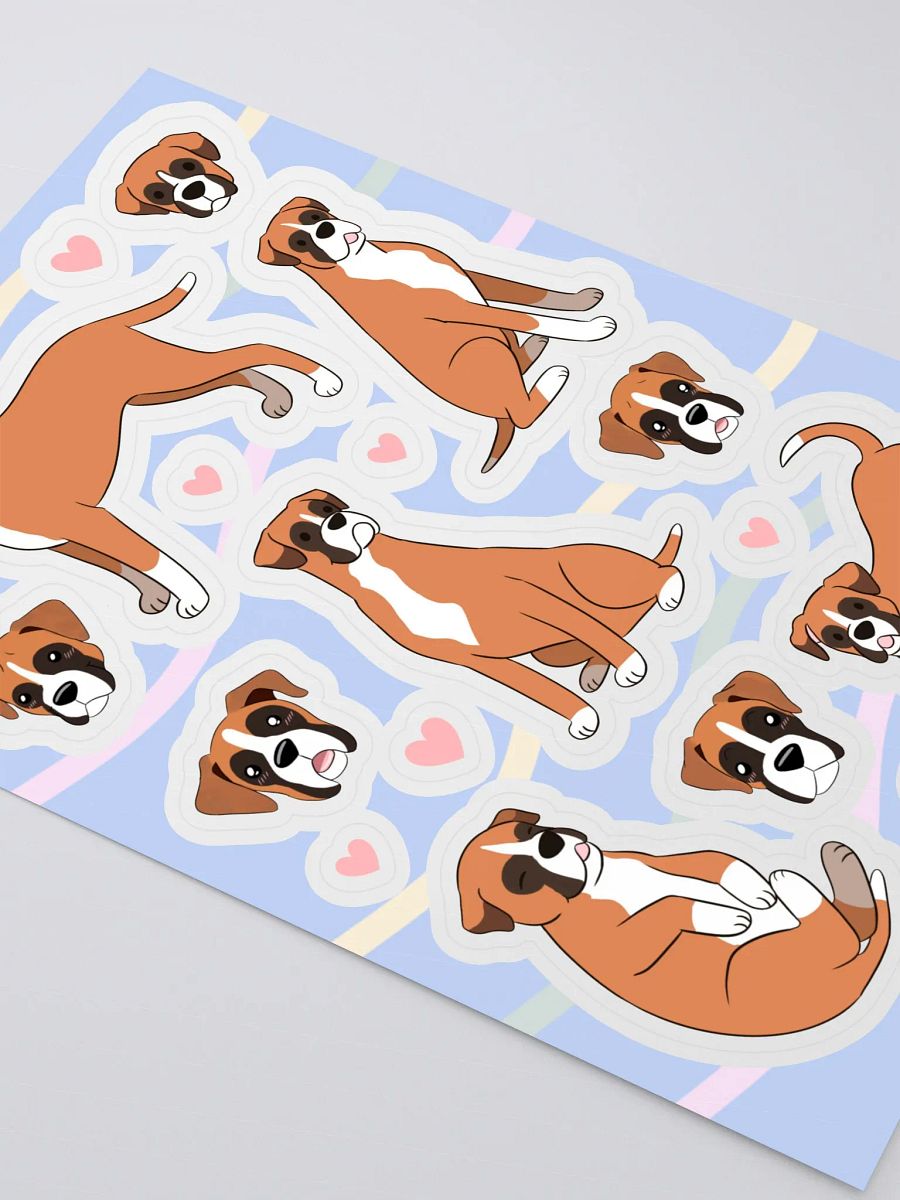 Whimsical Boxer Doggie Delight Sticker Collection product image (3)