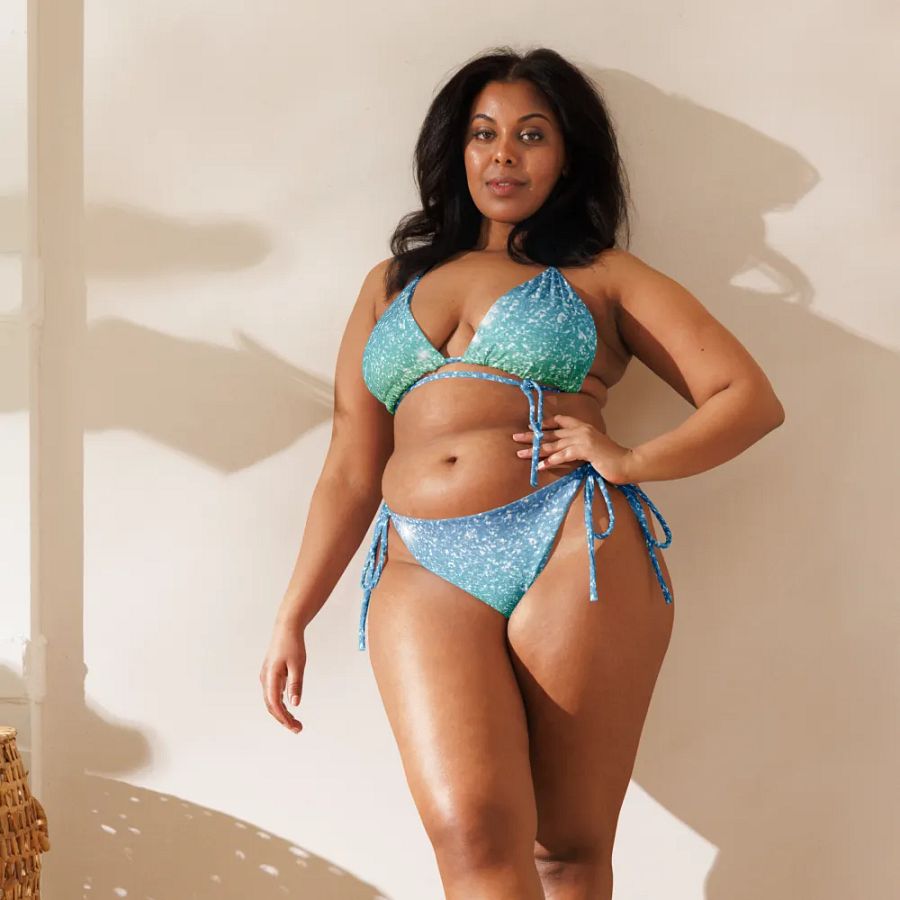 Glitter Unicorn Texture Design String Bikini (7) product image (8)