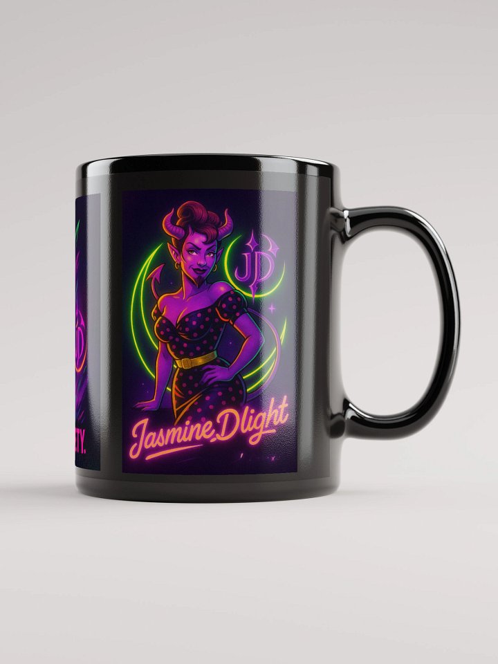 Not Built for Polite Society Mug – Jaz the Neon Brightmare | Neon Queer Rebel Coffee Cup product image (1)