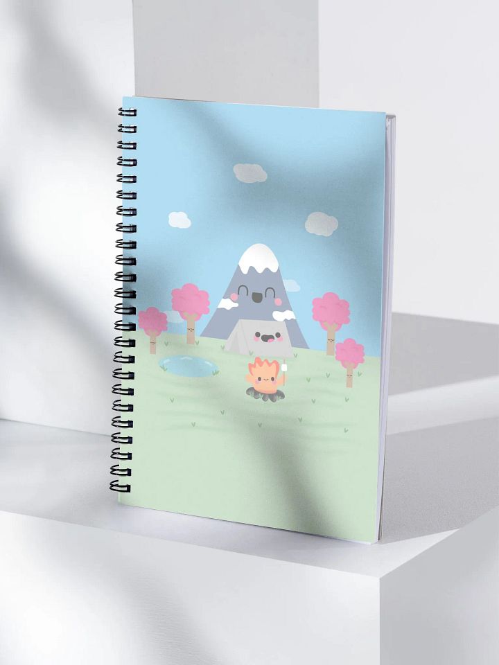 Cute Kawaii Camping Scene Notebook product image (1)