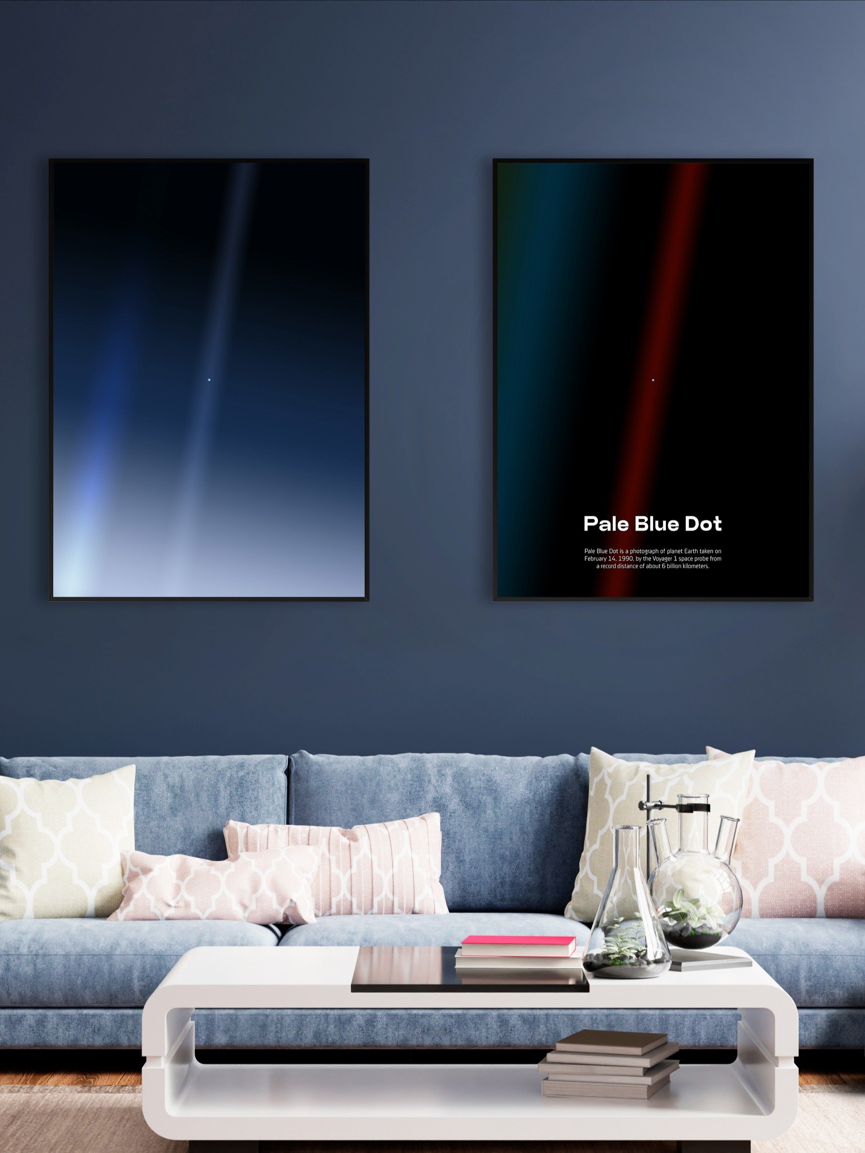 Pale Blue Dot poster, NASA Voyager 1, 1990 with Carl Sagan quote — Space poster product image (2)