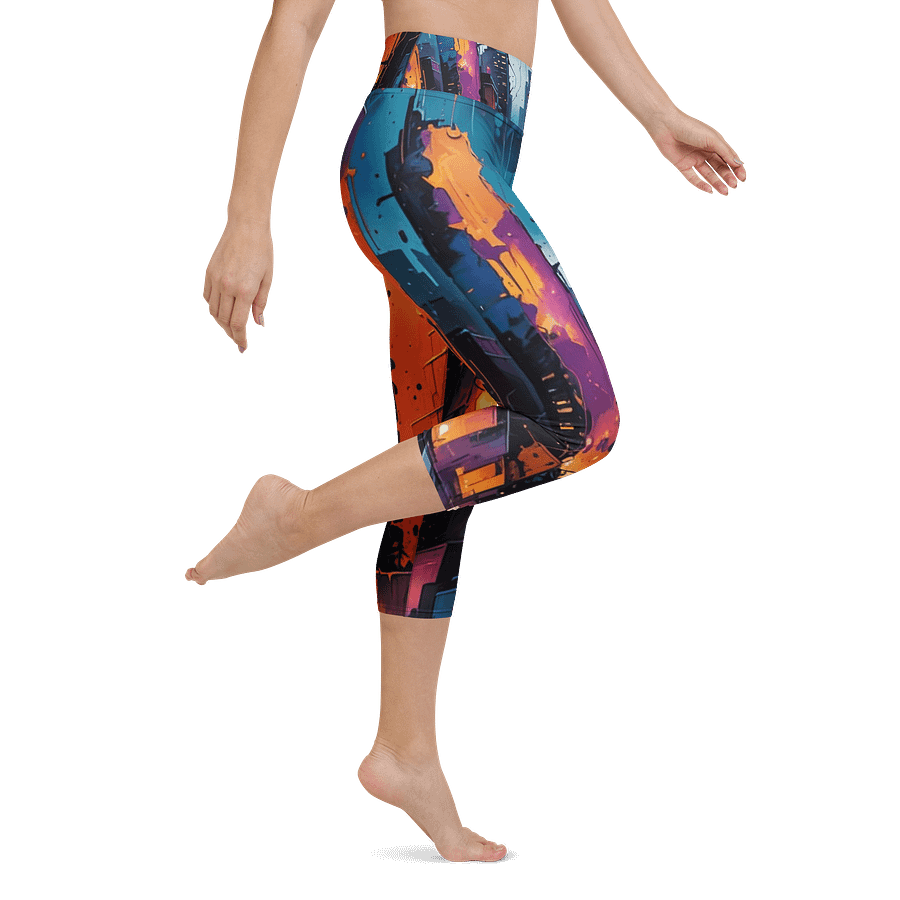 Abstract City 1 Capri Leggings product image (1)