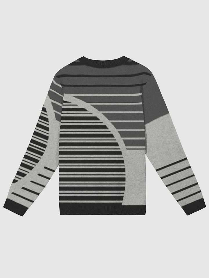 Geometric Gray and Black Knitted Sweater product image (2)