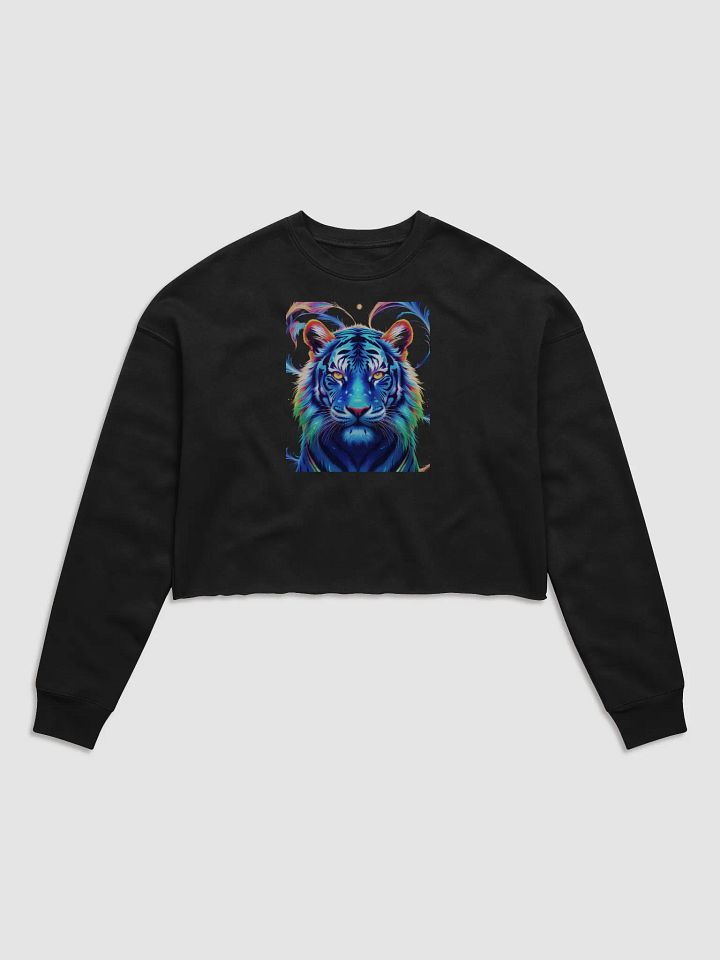 Vivid Tiger Spirit Crop Sweatshirt Bella+Canvas (Women's) product image (1)