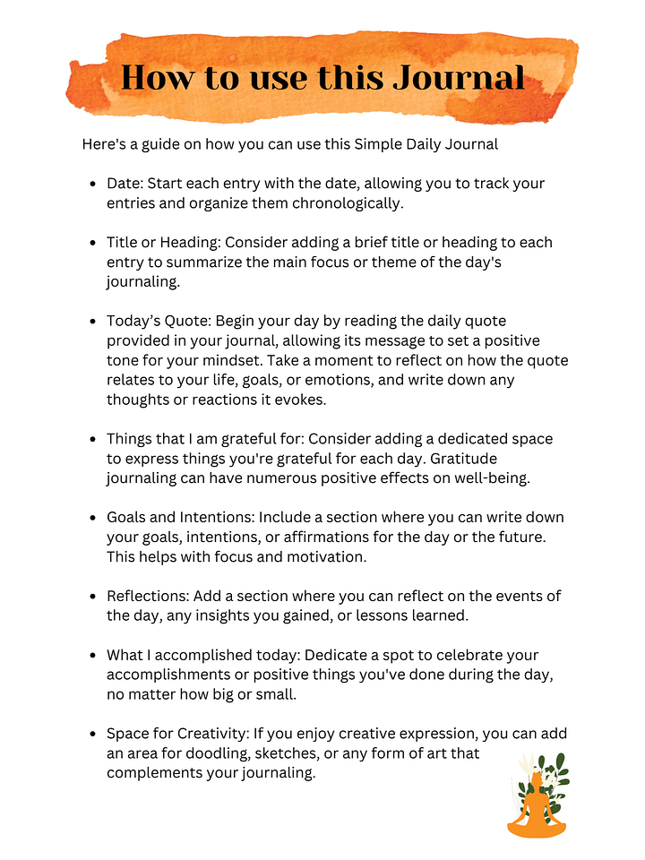 Gratitude and Growth: A Simple Daily Journal product image (2)