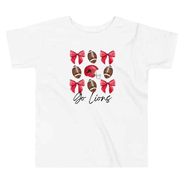 Toddler Girls Lions Football T-Shirt (Homemade) product image (2)