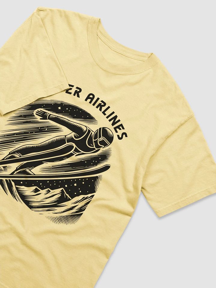 Funny Ski Jumper Airlines Winter Sports T-Shirt product image (1)