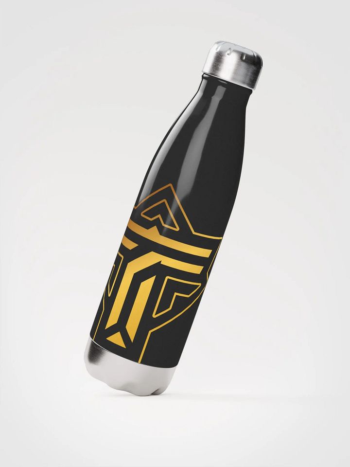 Stainless Steel Water Bottle w/ Gold Insignia product image (2)