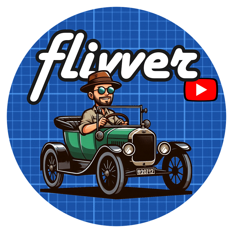 Flivver Toon 3in (75mm) Vinyl Sticker FREE SHIPPING! product image (1)