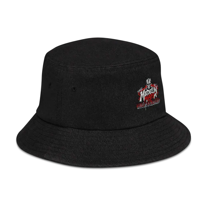 Menacing Skull Denim Bucket Hat product image (2)