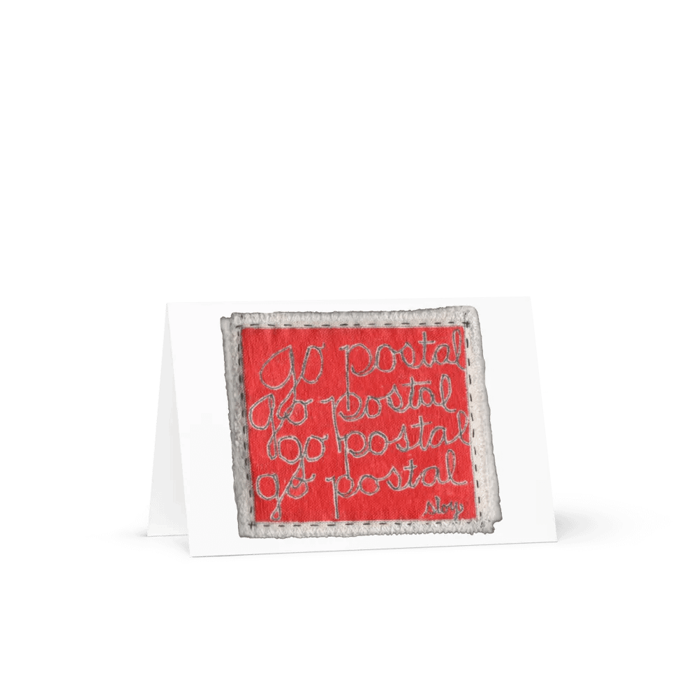 Go Postal Red 5 greeting card product image (3)