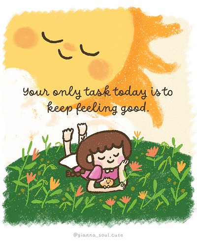 Decide that you’re not gonna wait anymore☀️Feel good right here right now🌿

#selfcare #selflove #cuteart #kawaii #cutedrawing