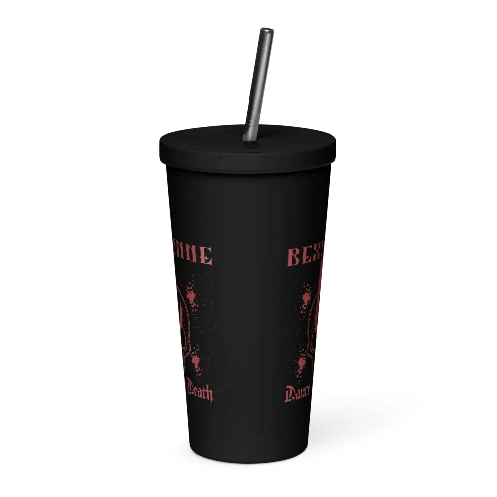 DANCE WITH DEATH INSULATED TUMBLER WITH A STRAW product image (2)