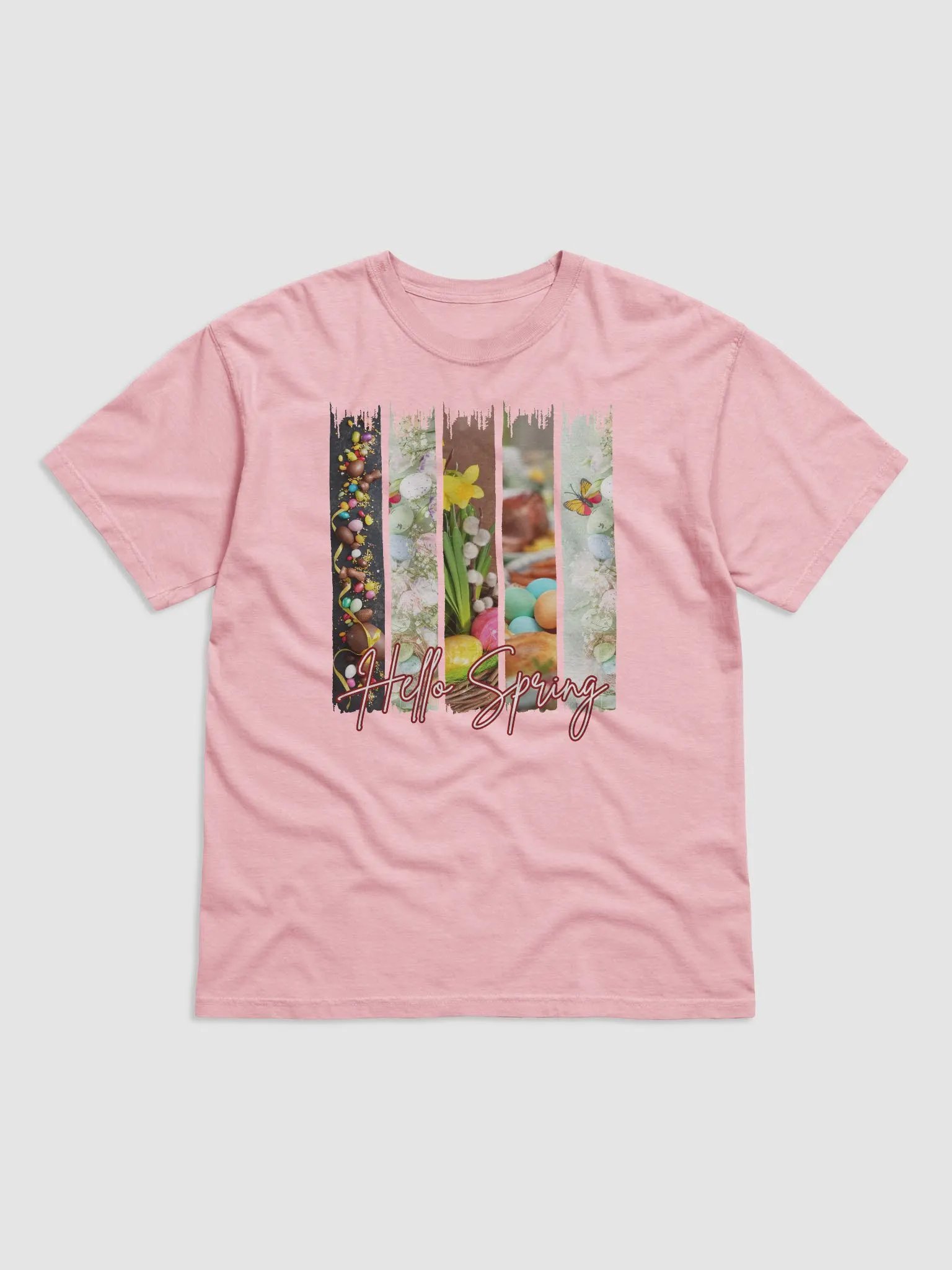 Hello Spring Brush Stroke Style Comfort Colors T-shirt product image (2)