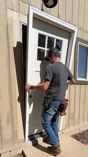 Need to update that exterior door on your house? Here’s a crash course on how I install an exterior door with @gesealants so ...
