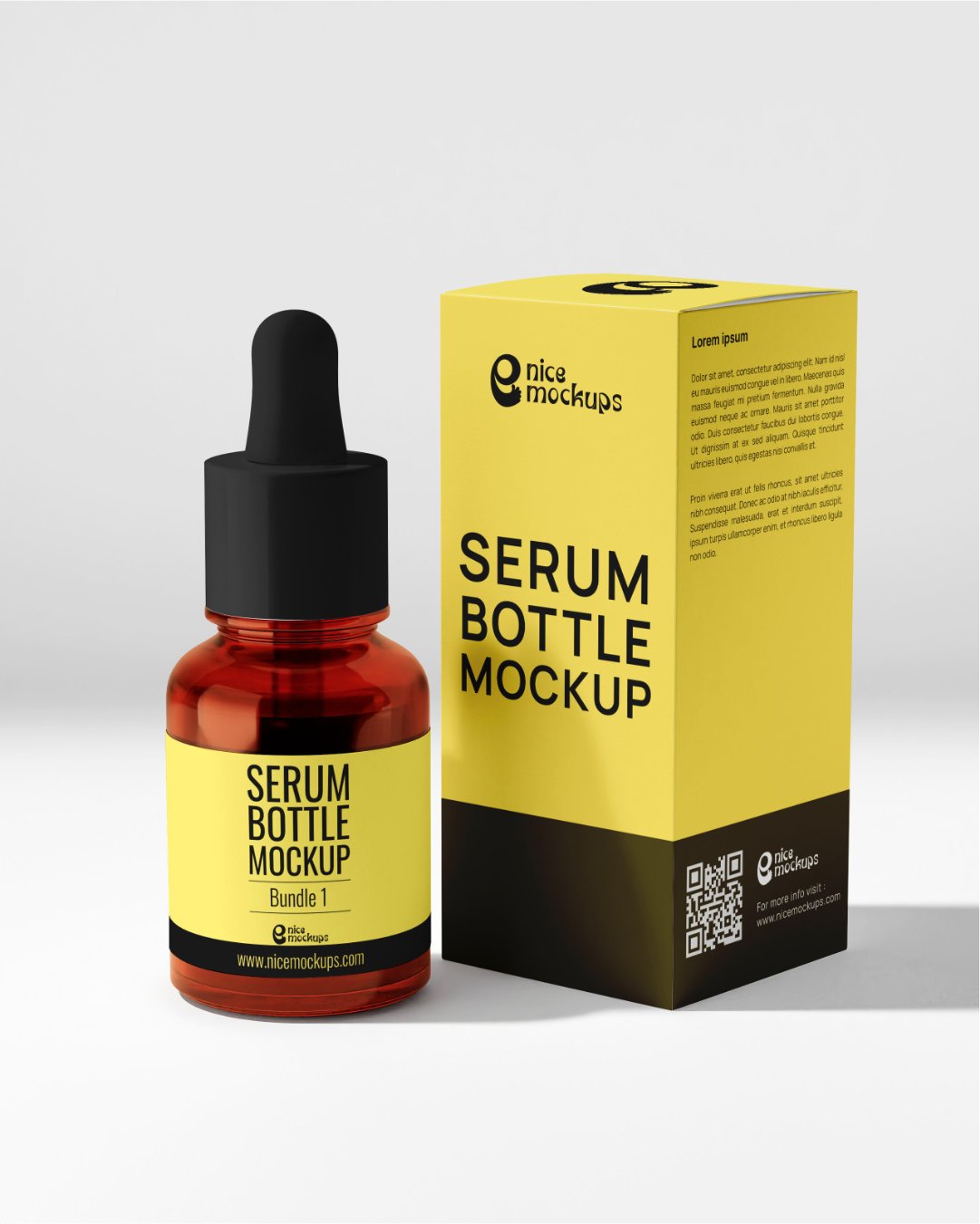 Amber Serum Bottle Mockup | Bundle 1 product image (4)