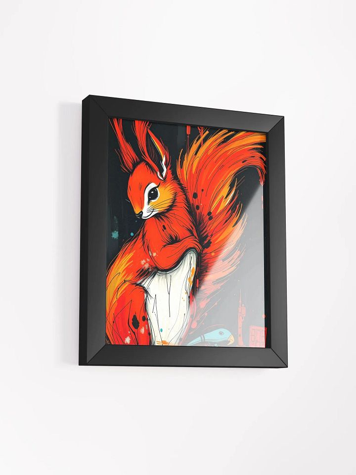 Vibrant Squirrel and Bird Framed Poster product image (12)
