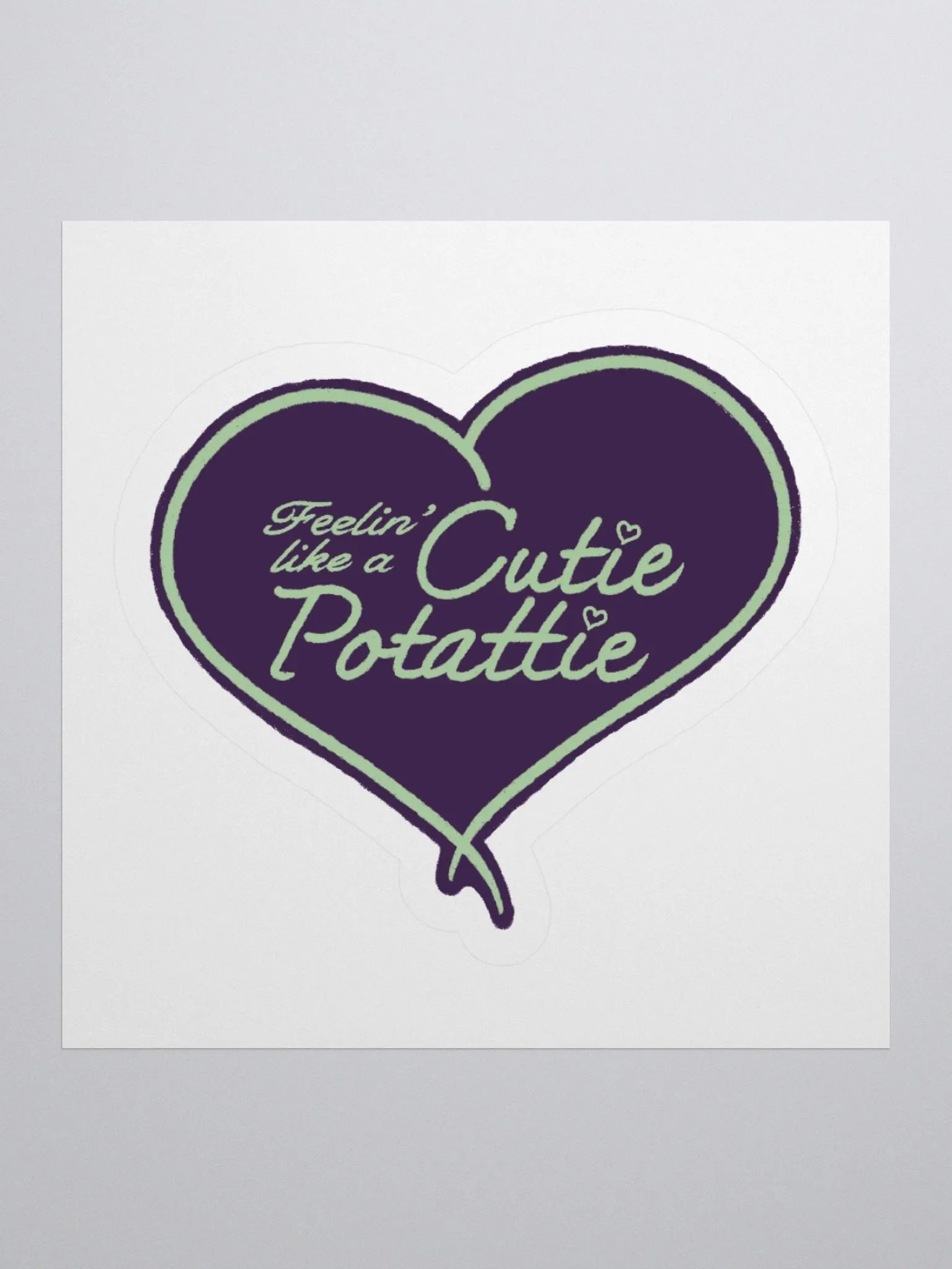 Cutie Potattie Purple Sticker product image (1)