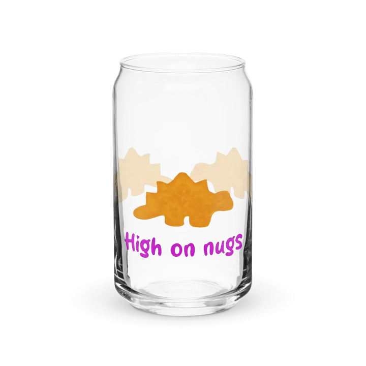 High on Nugs Can shaped glass product image (1)