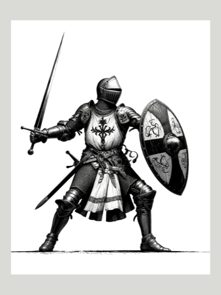 Medieval Knight Shield & Sword product image (1)