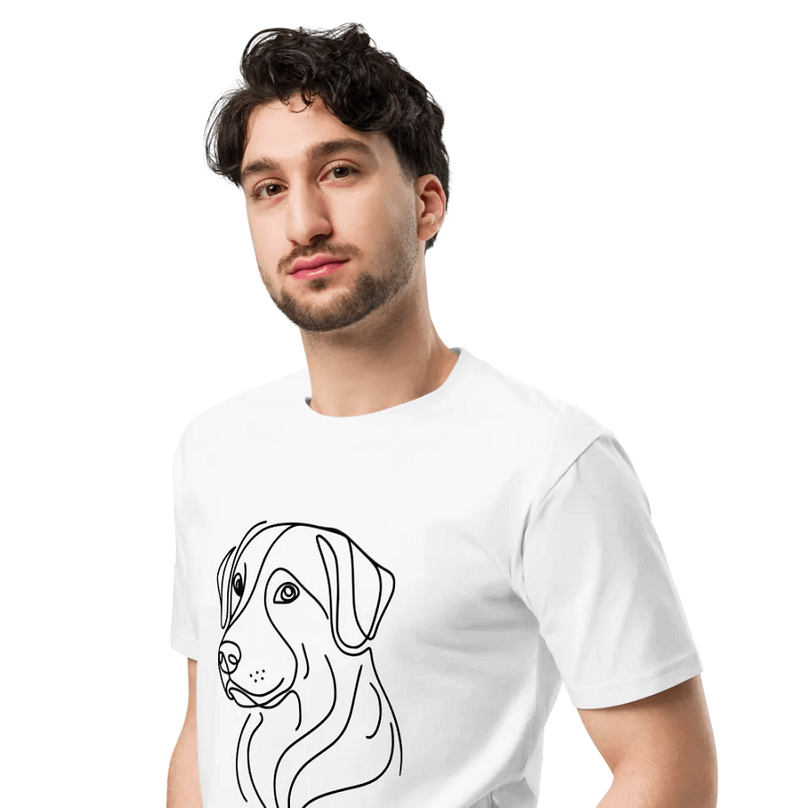 Modern Dog Outline Unisex T-Shirt product image (6)