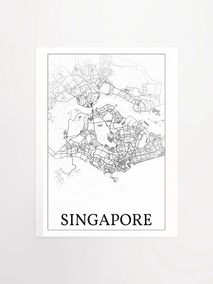 Singapore, city map print product image (5)