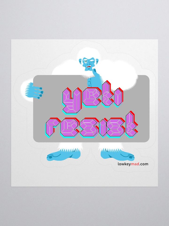 Yeti Resist Sign Sticker product image (2)