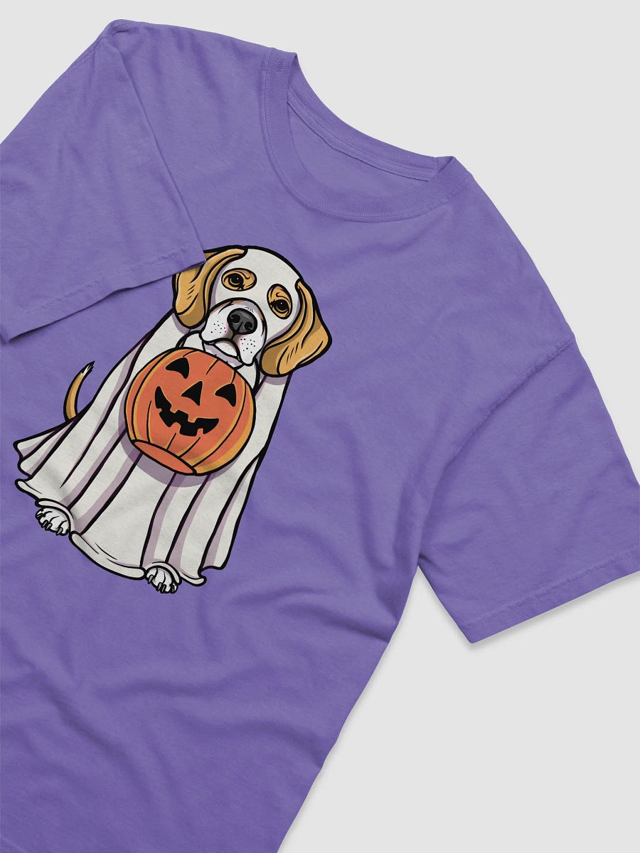 Funny Halloween Beagle(Lemon) T-Shirt | Funny Beagle Wearing a Ghost Costume and Holding a Pumpkin Basket product image (29)