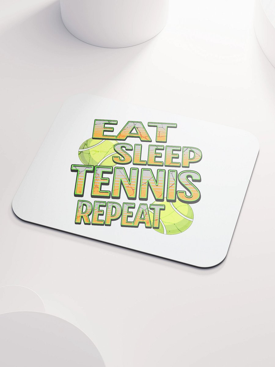 Eat Sleep Tennis Repeat Angle Ball Blast Mouse Pad product image (3)