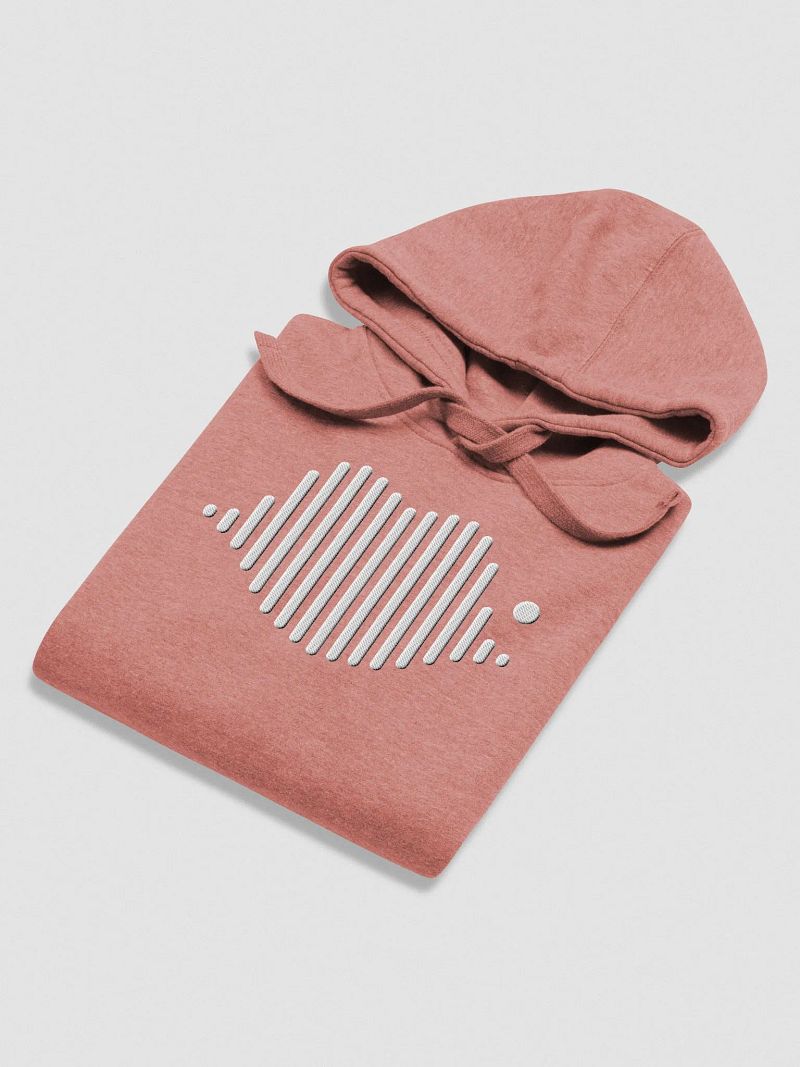 Under Covers Audio Embroidered White Lips Logo Hoodie