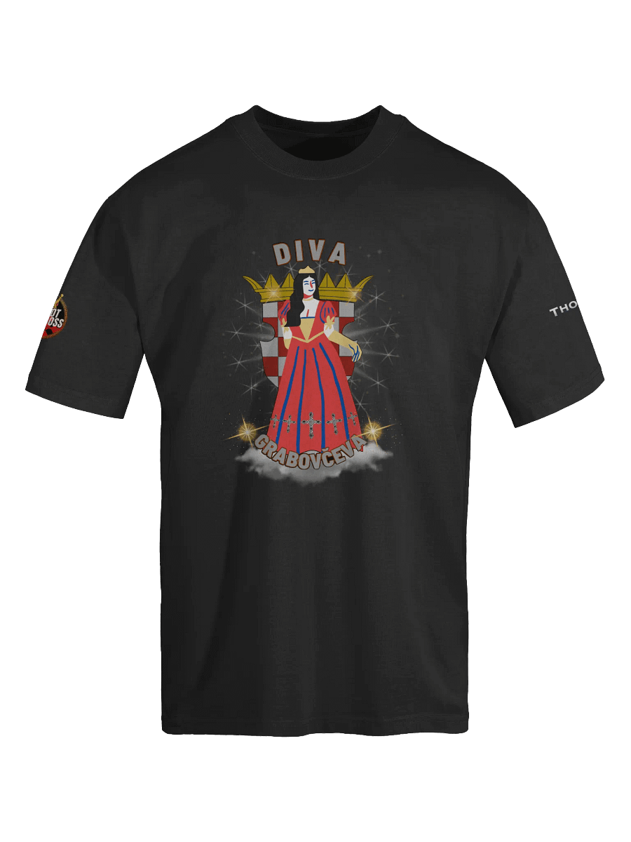 Crowned Patriot Diva Grabovčeva Oversized Tee product image (5)