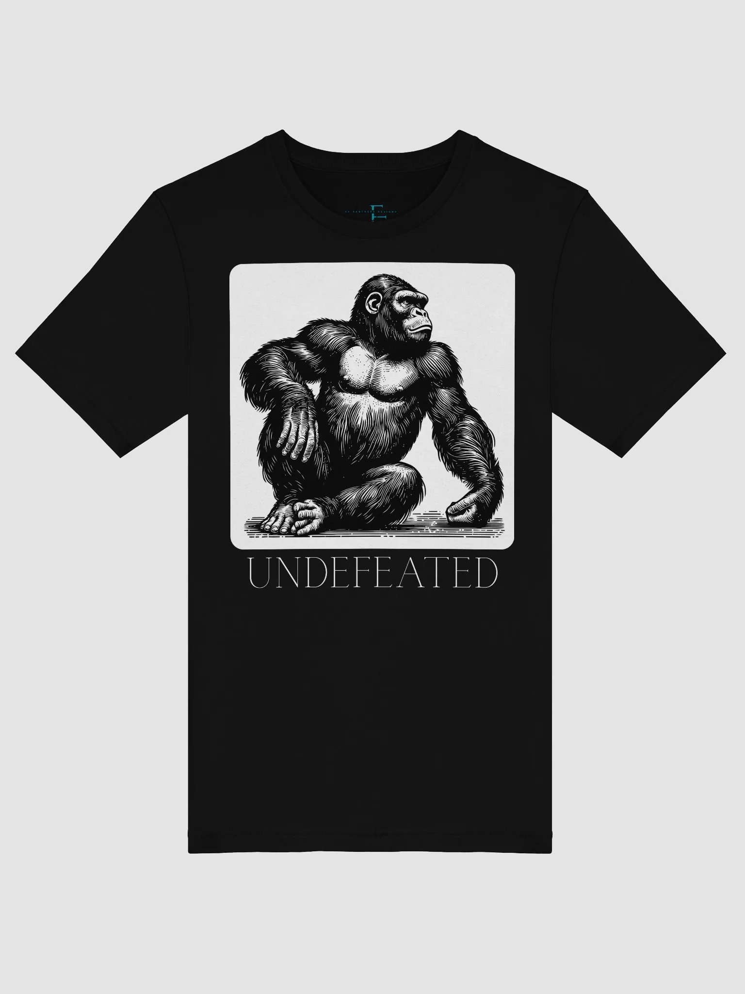 UNDEFEATED Gorilla Graphic Tee – Bella + Canvas 3001 Unisex Shirt product image (50)
