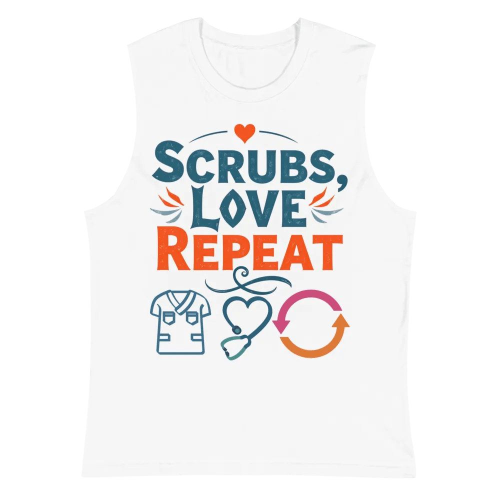 Heartfelt Scrubs Muscle Tank product image (6)