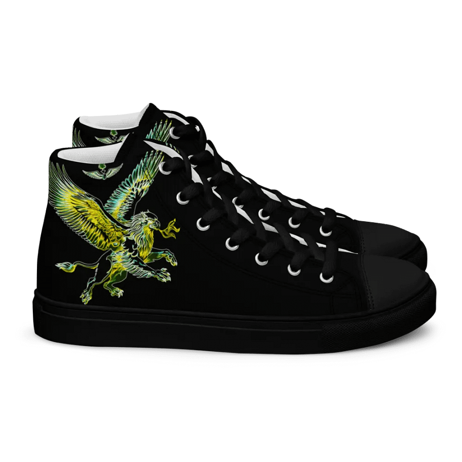 Gripen Flying Green//Griffin/Men's High Top Canvas Shoes by Allcolor product image (11)