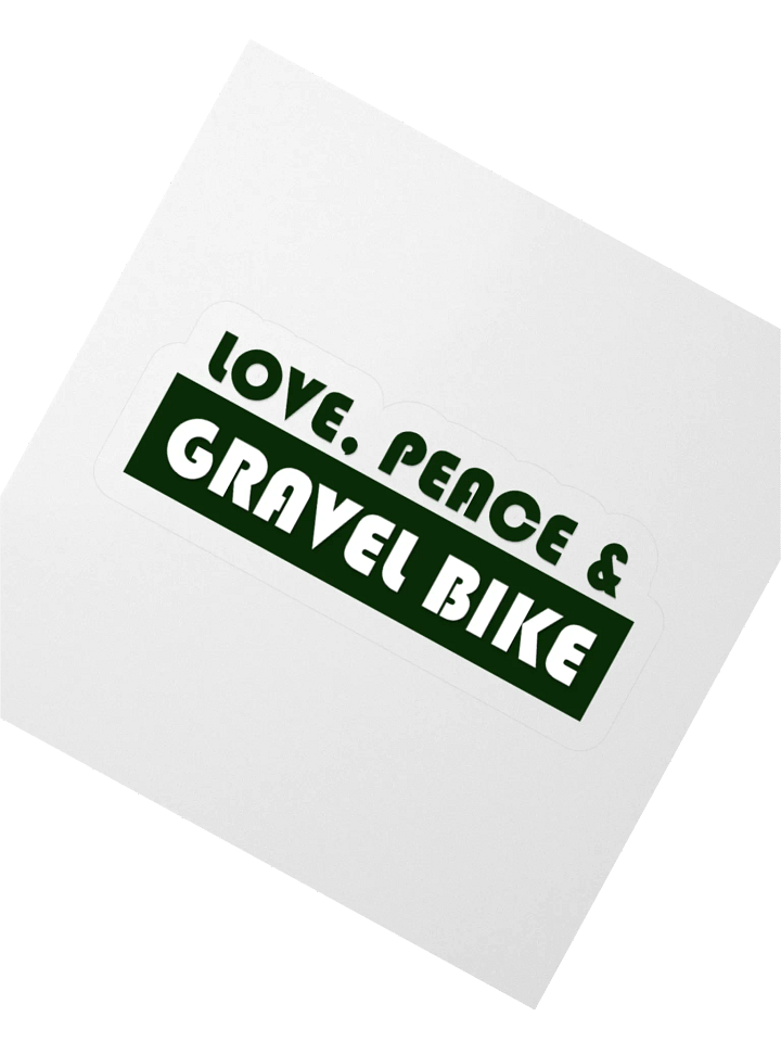 Love Peace and Gravel Bike sticker product image (4)
