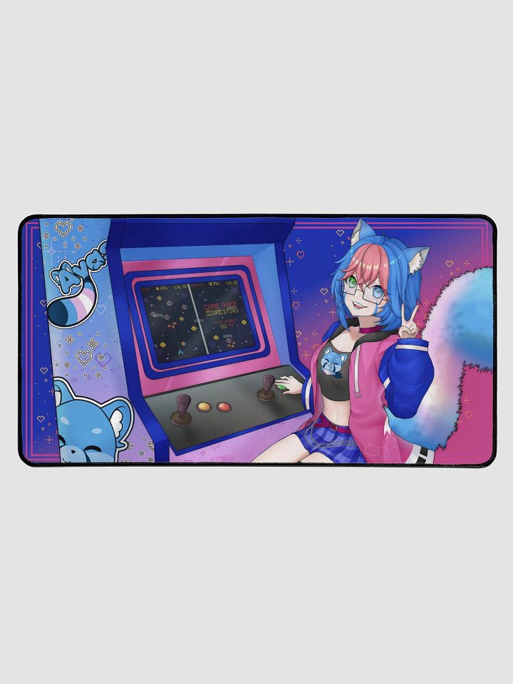 Aya's Arcade Desk Mat (15.5" x 31.5) product image (1)