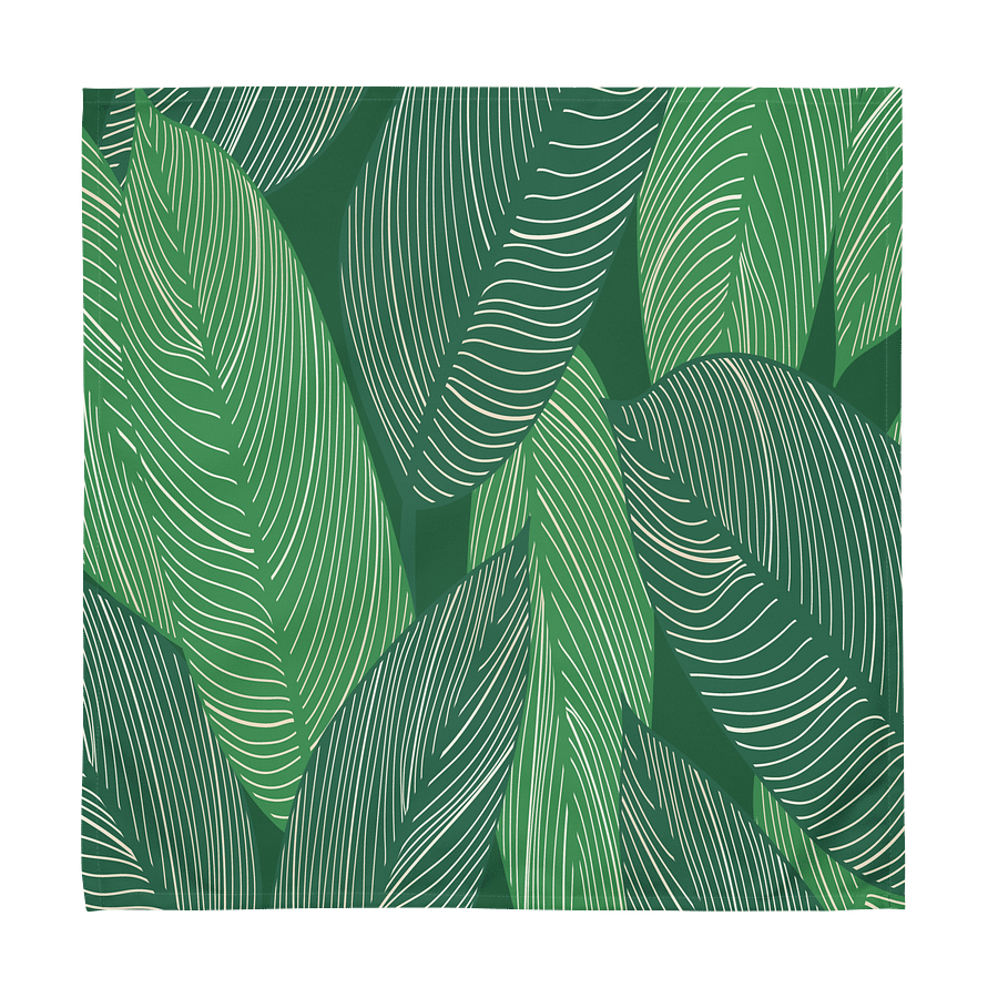 Tropical Coastal Cloth Napkins – Set of 4 | 2 Watercolor Beach & 2 Foliage Print | 20" x 20" product image (6)