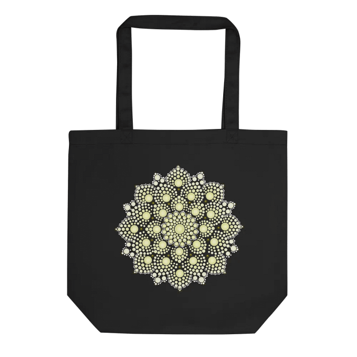 Yellow Dot Mandala Eco-Friendly Tote Bag product image (2)